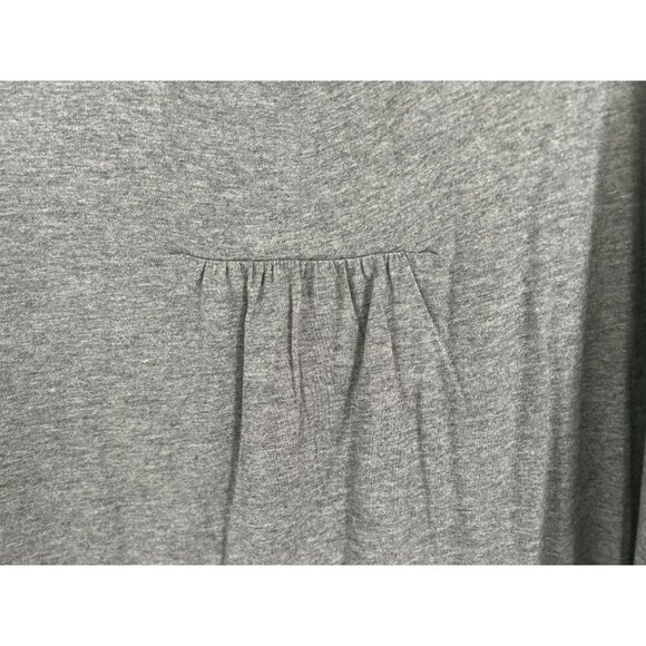 NEW! J. Jill PIMA Cotton Dress Gray A-Line Sleeveless Pitched Fronts Crewneck Si - Picture 6 of 9